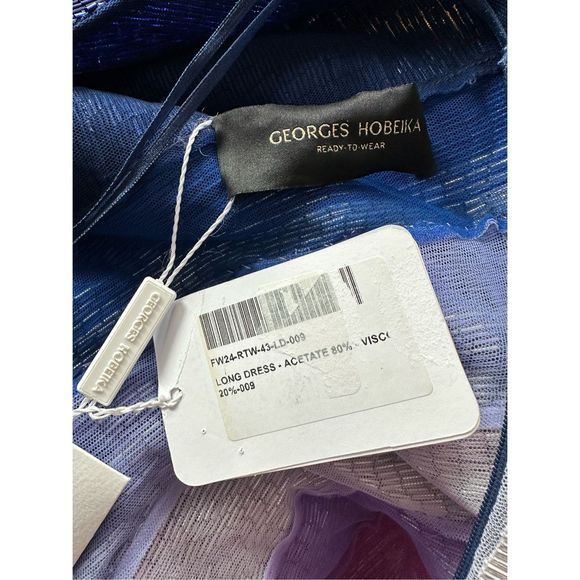 Georges Hobeika Rainbow Beaded Sleeveless Train Gown US8 $9256 - Picture 9 of 9